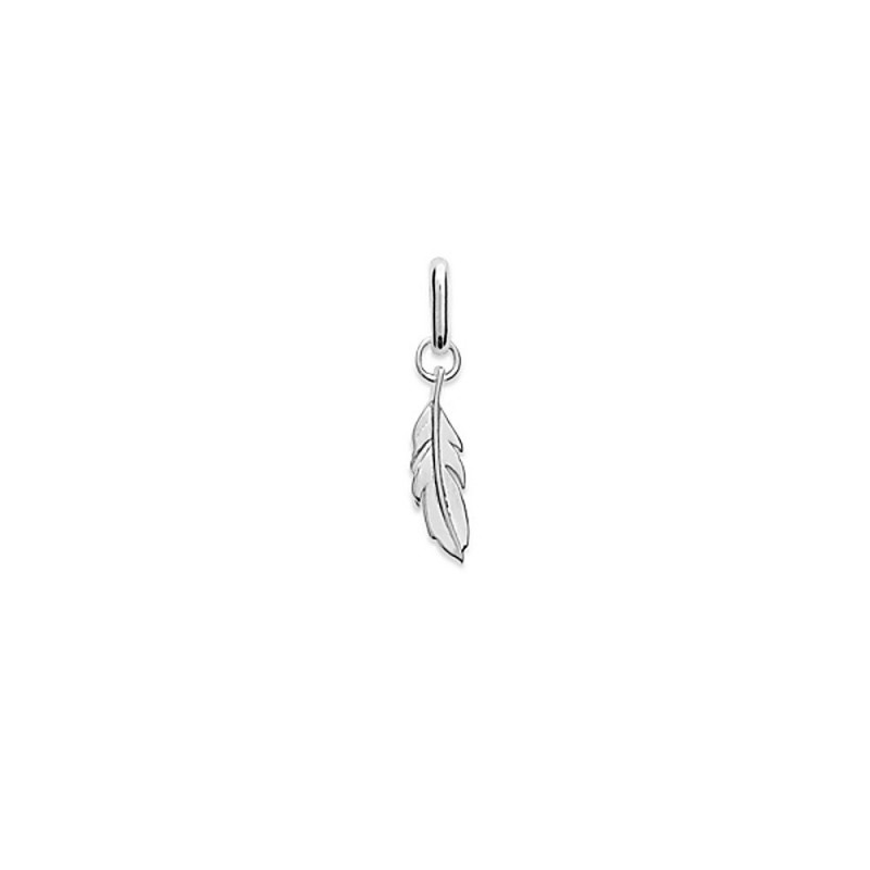 Pendentif argent petite plume