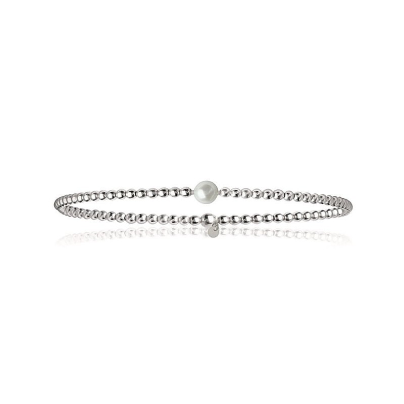 Bracelet perles en argent Perle d'eau douce