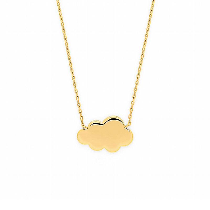 Collier nuage plaqué or