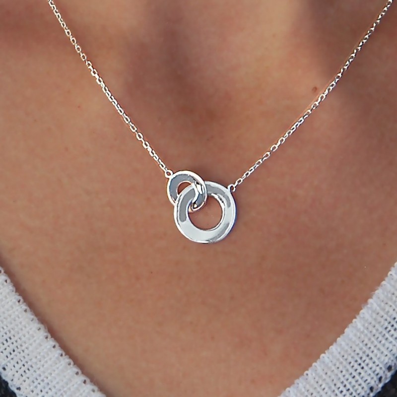 Collier argent 2 fils