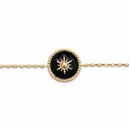 Bracelet fin plaqué or étoile
