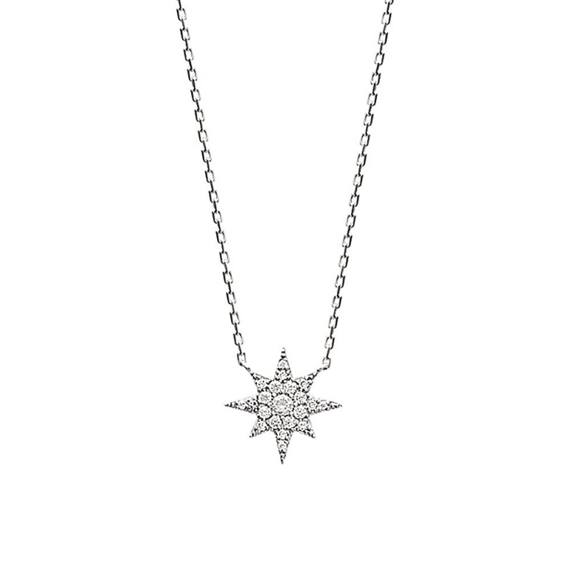 Collier argent étoile