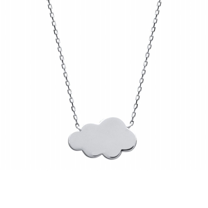 Collier argent nuage