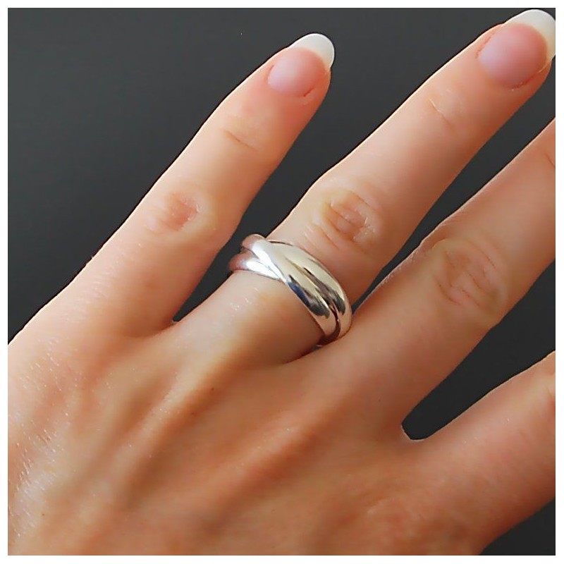  Bague Trois Anneaux  Argent