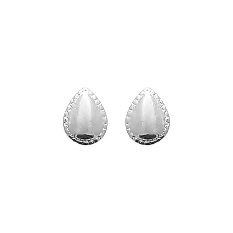 Boucles d'oreilles argent puces gouttes