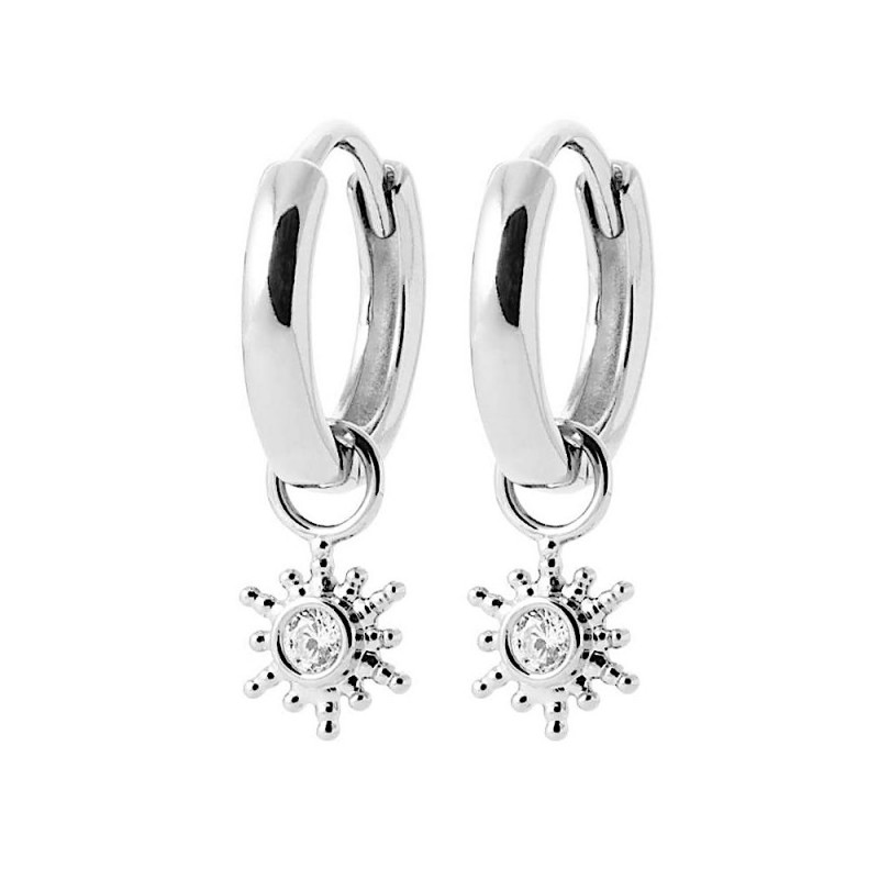 Boucle d'oreille argent 925 créole